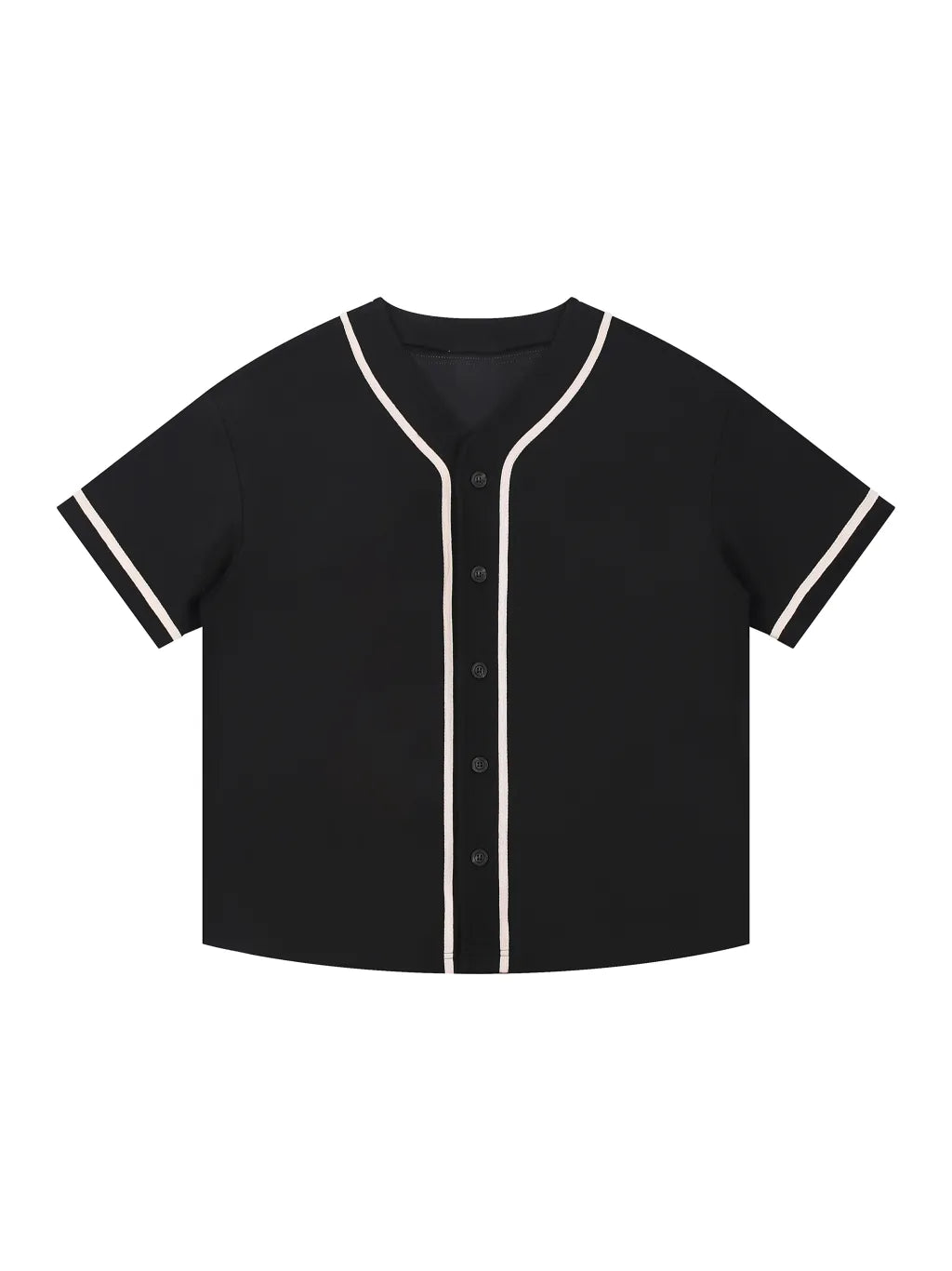Elevate Your Style with the Contrast Piped Button-Up Jersey